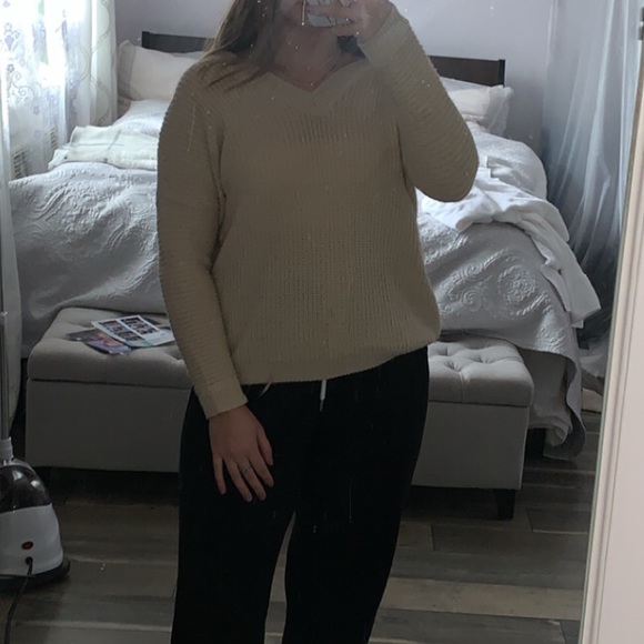 Nude knitted sweater - Picture 4 of 4